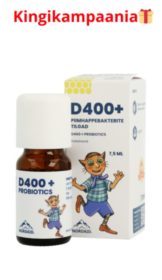 Nordaid D400 + piimhappebakterite tilgad beebile